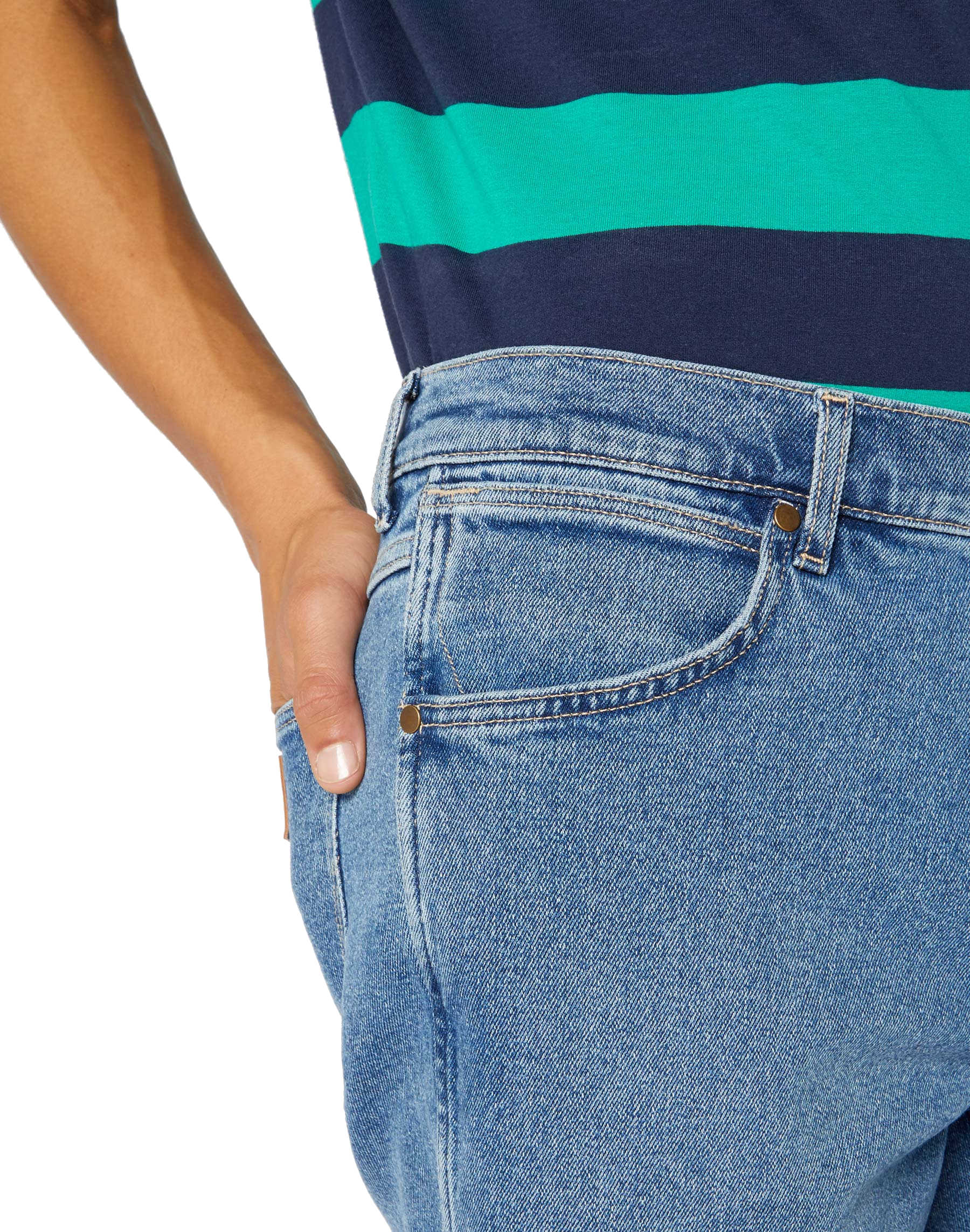 Wrangler 5 pocket JEANS SHORT - BLUE STONES - Damen und Herren Marken Jeans  online kaufen