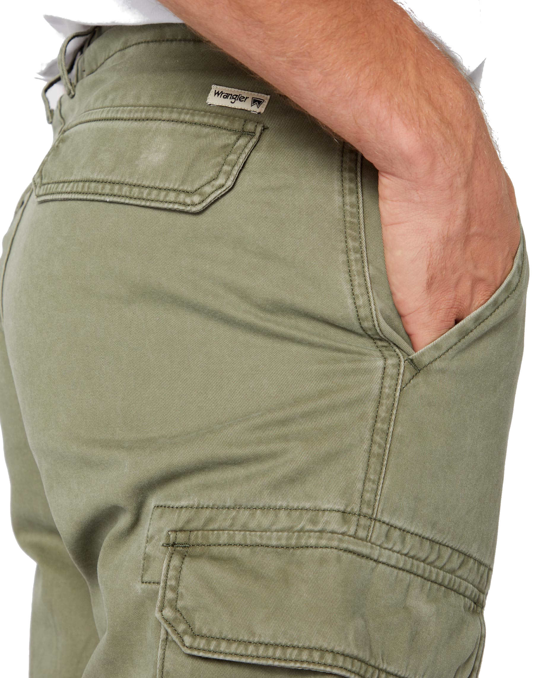Wrangler Cargo Short aus 100% Baumwolle - Dusty Olive - Damen und Herren  Marken Jeans online kaufen